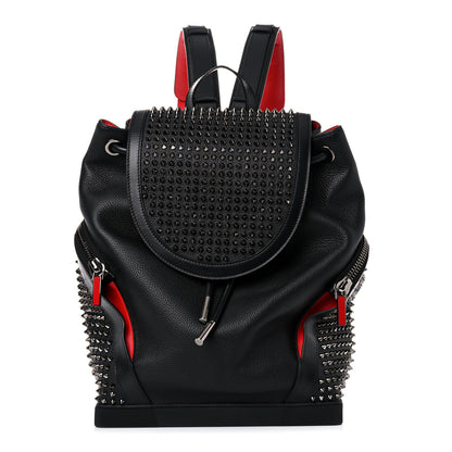 Christian Louboutin Calfskin Spiked Explorafunk Backpack Black 1 of 12