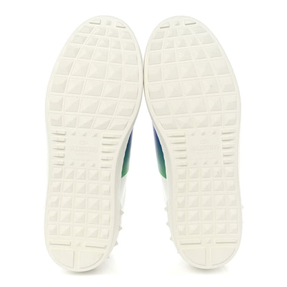 Valentino Garavani Calfskin Rockstud Untitled Open Sneakers 40  Multicolor White 6 of 9