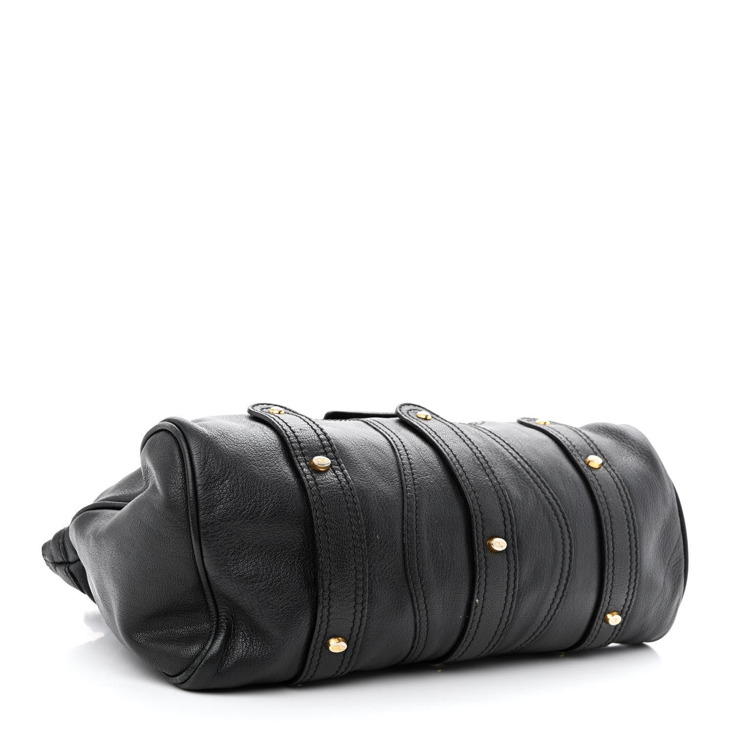 Valentino Garavani Grained Calfskin Catch Satchel Black 4 of 13