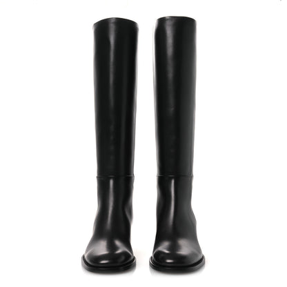 Hermes Calfskin Lasso 40 Boots 39 Black 3 of 11