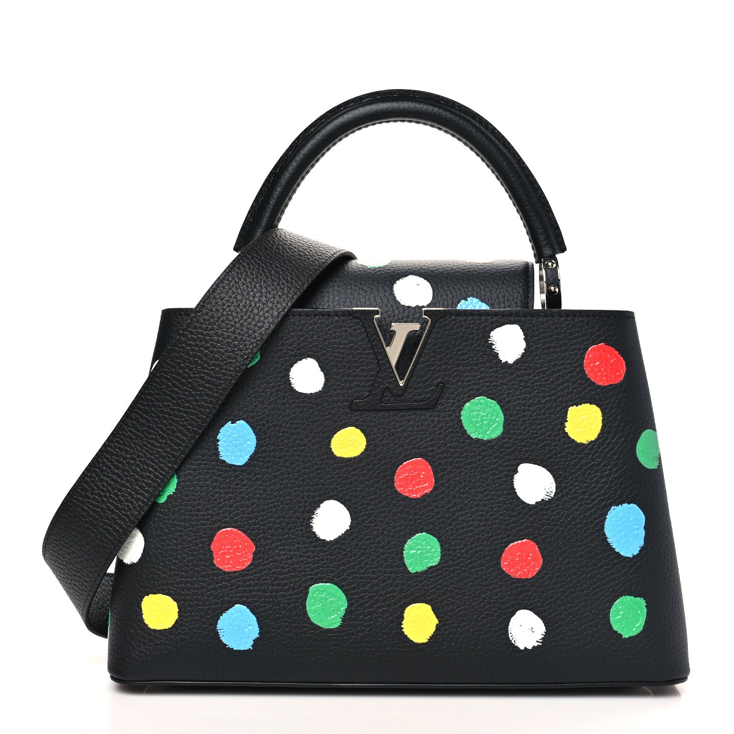 Louis Vuitton LV X YK Taurillon Capucines MM Black 1 of 10