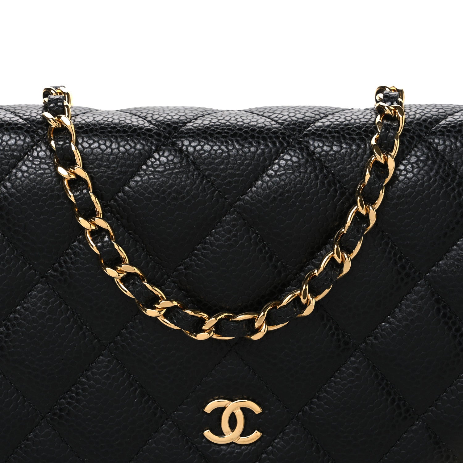 Chanel Caviar Quilted Wallet on Chain WOC Black 9 of 11
