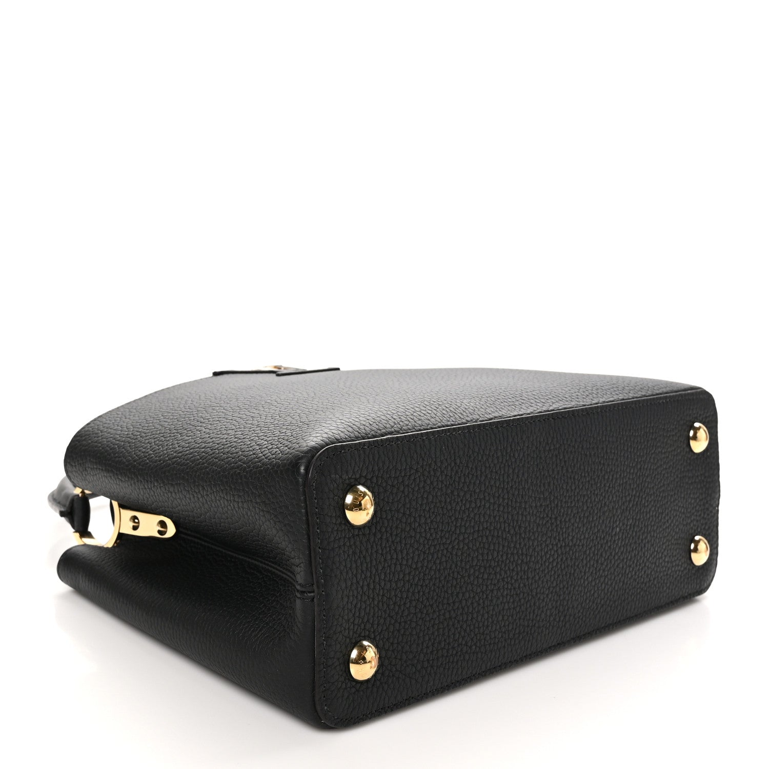 Louis Vuitton Taurillon Capucines MM Black Fuchsia 4 of 9