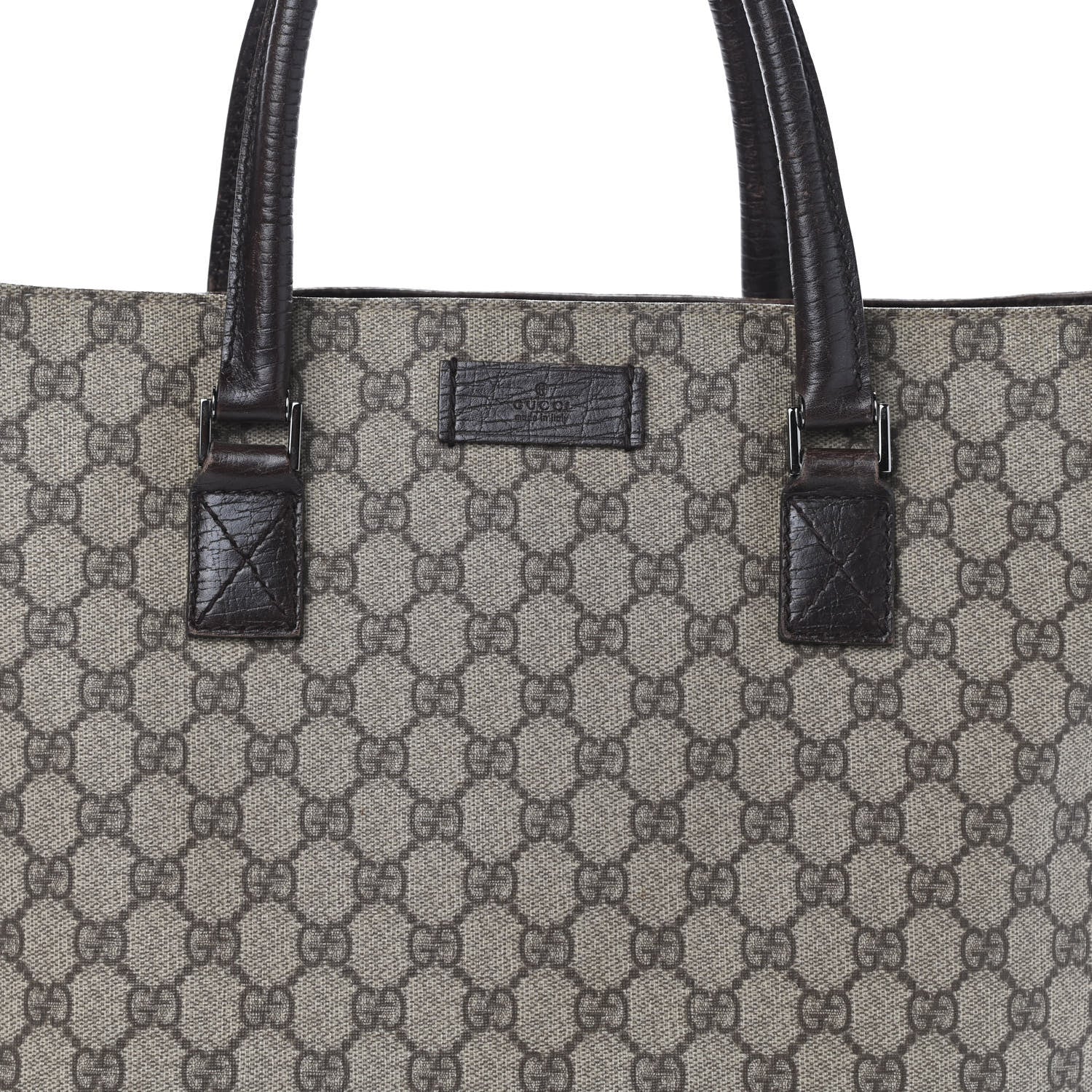 Gucci GG Plus Monogram Small Vertical Tote Dark Brown 6 of 8