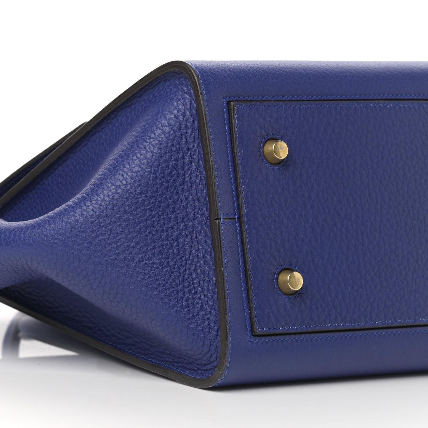 Crisped Calfskin Mini Tie Knot Tote Indigo