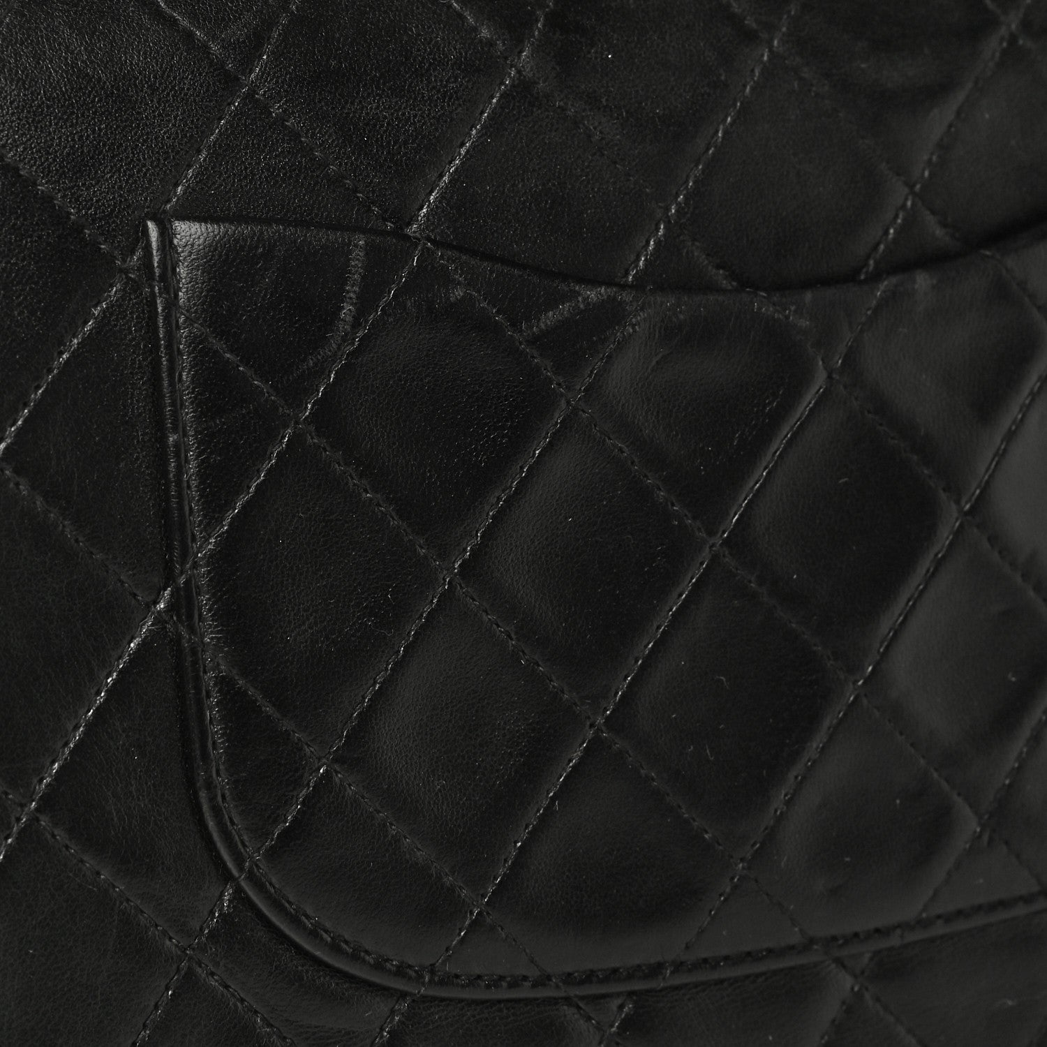 Chanel Lambskin Quilted Medium Double Flap Black 19 of 21