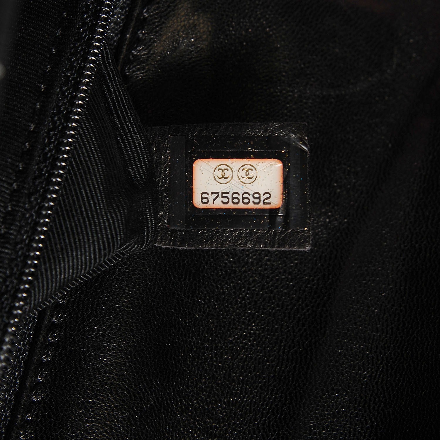 Chanel Lambskin Contrast Stitched Small Mademoiselle Flap Black White 7 of 8