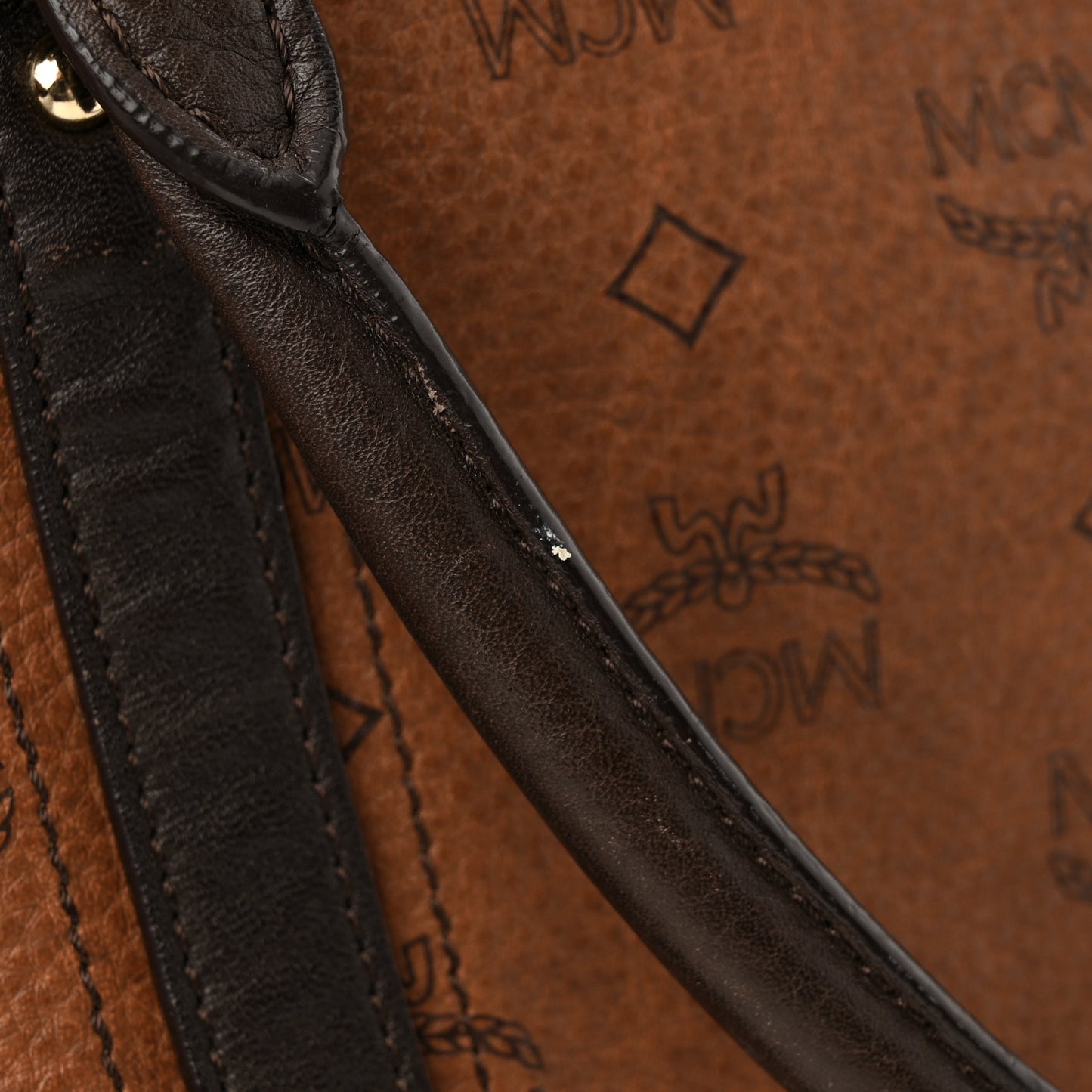 Visetos Drawstring Shopper Cognac