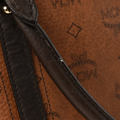 MCM Visetos Drawstring Shopper Cognac 18 of 21