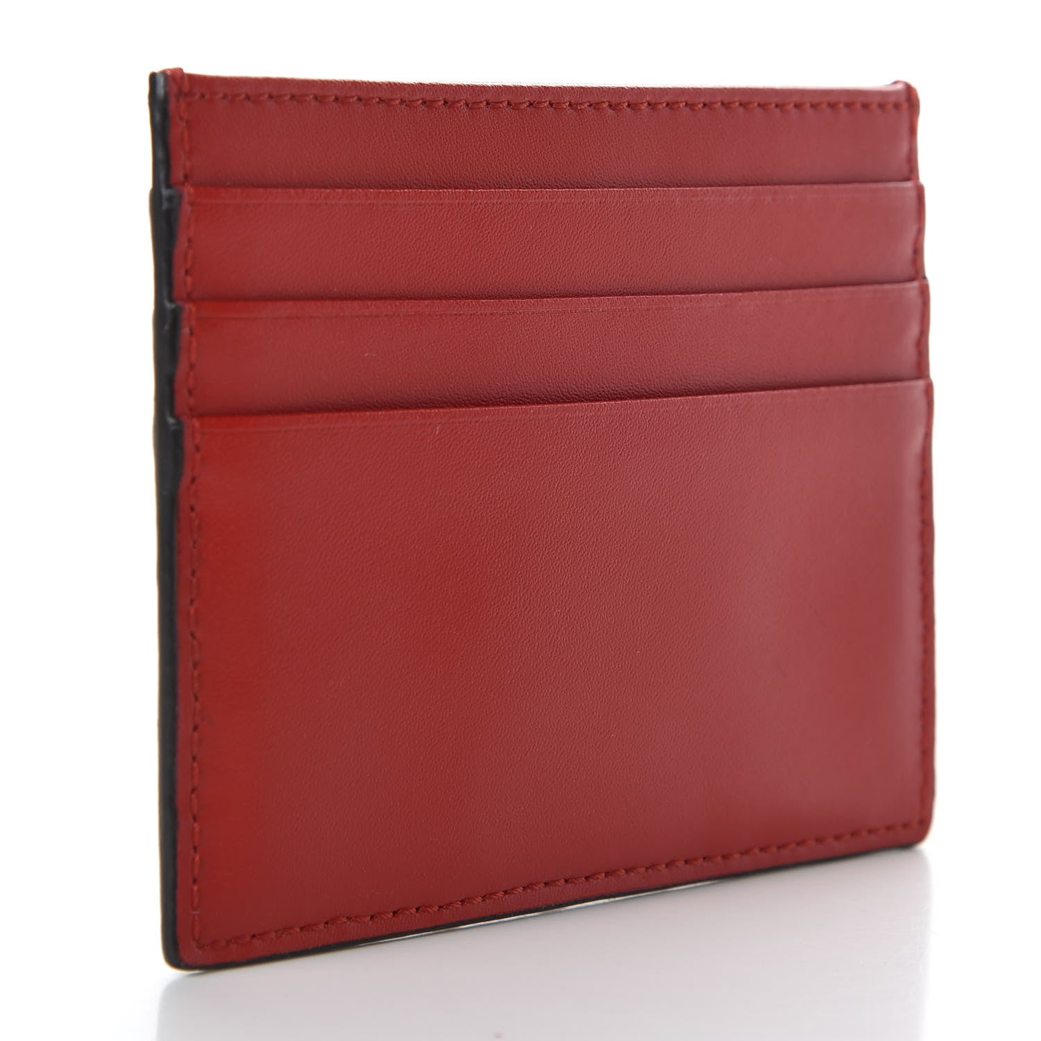 Fendi Vitello Liberty Century Lucido By The Way Card Holder Rosso 3 of 8