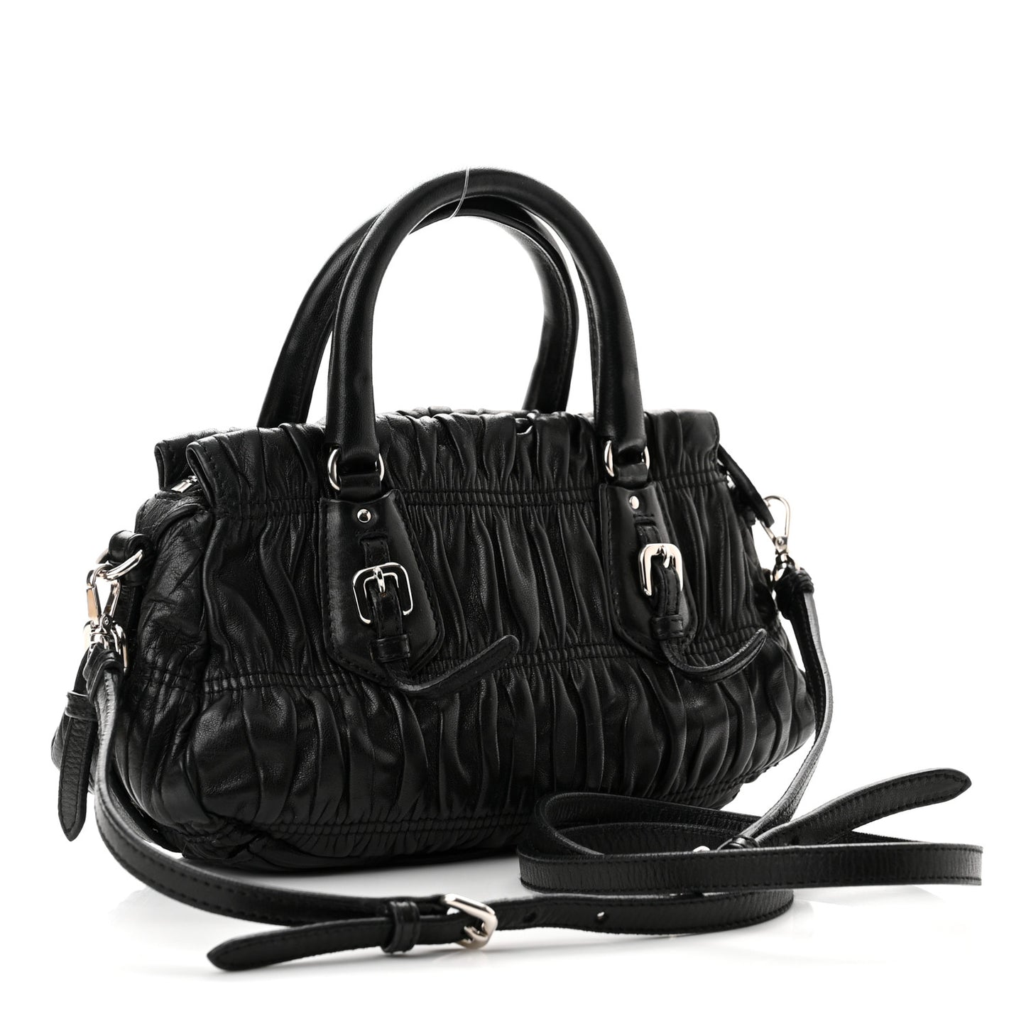 Nappa Gaufre Tote Black