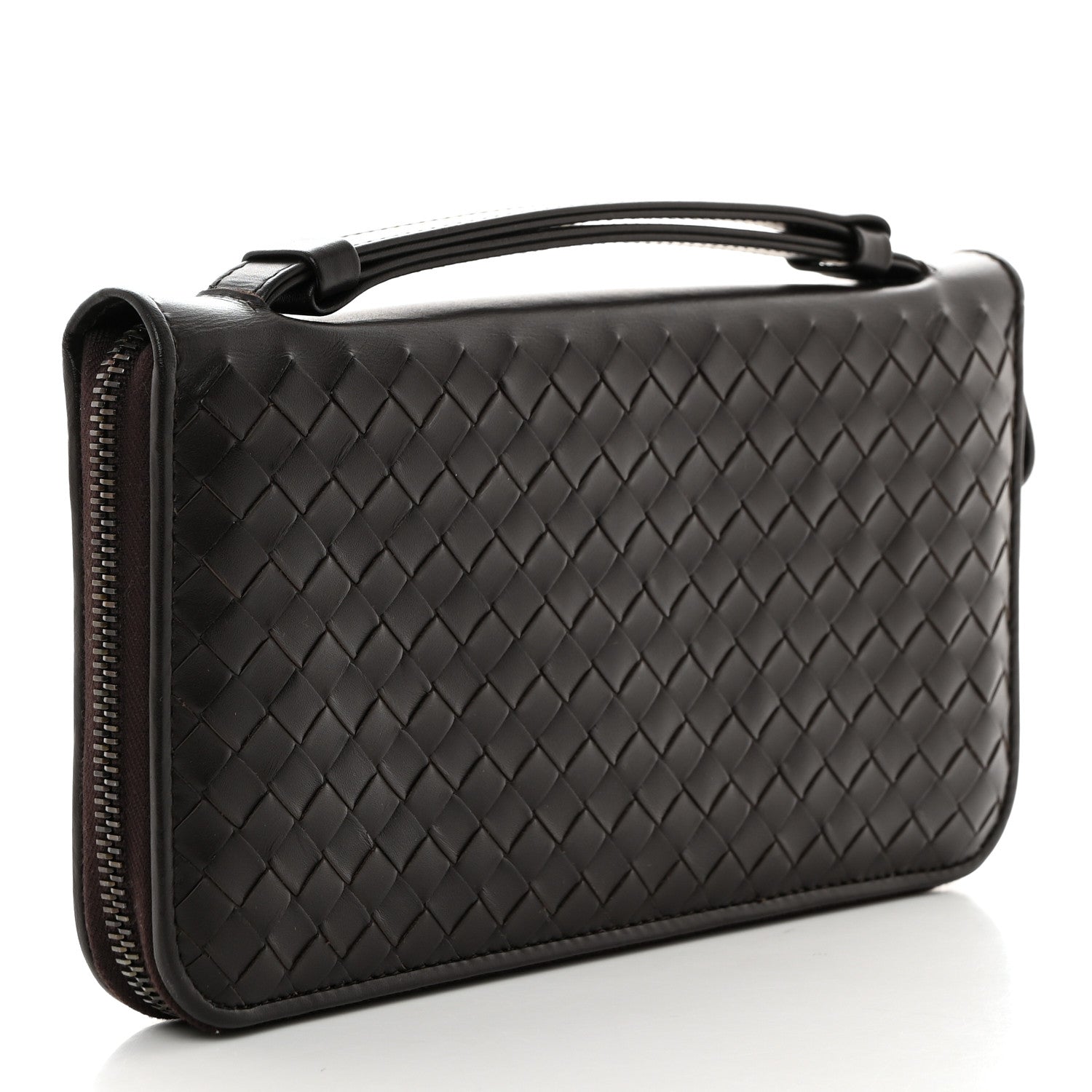 Bottega Veneta Nappa Intrecciato VN Travel Organizer Wallet Ebano 4 of 8