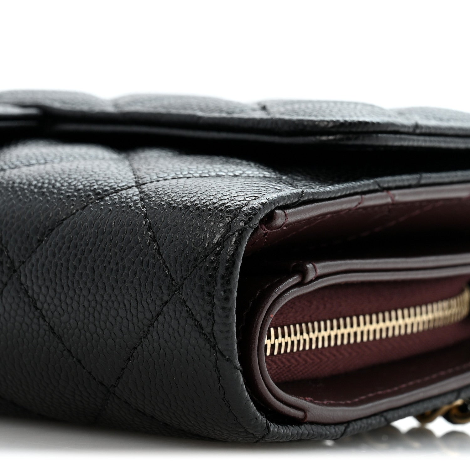 Chanel Caviar Quilted Compact Wallet On Chain WOC Black 12 of 13