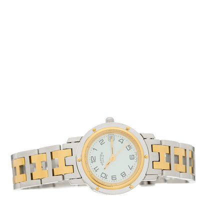 Hermes Stainless Steel 24mm Clipper Quartz Watch Gold 2 of 4