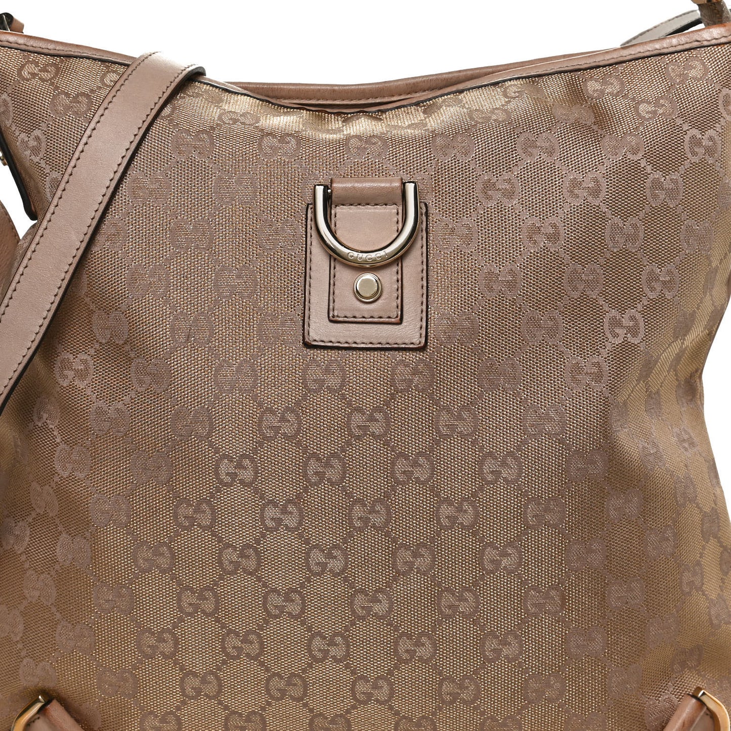 Metallic Canvas Monogram Abbey Messenger Bag