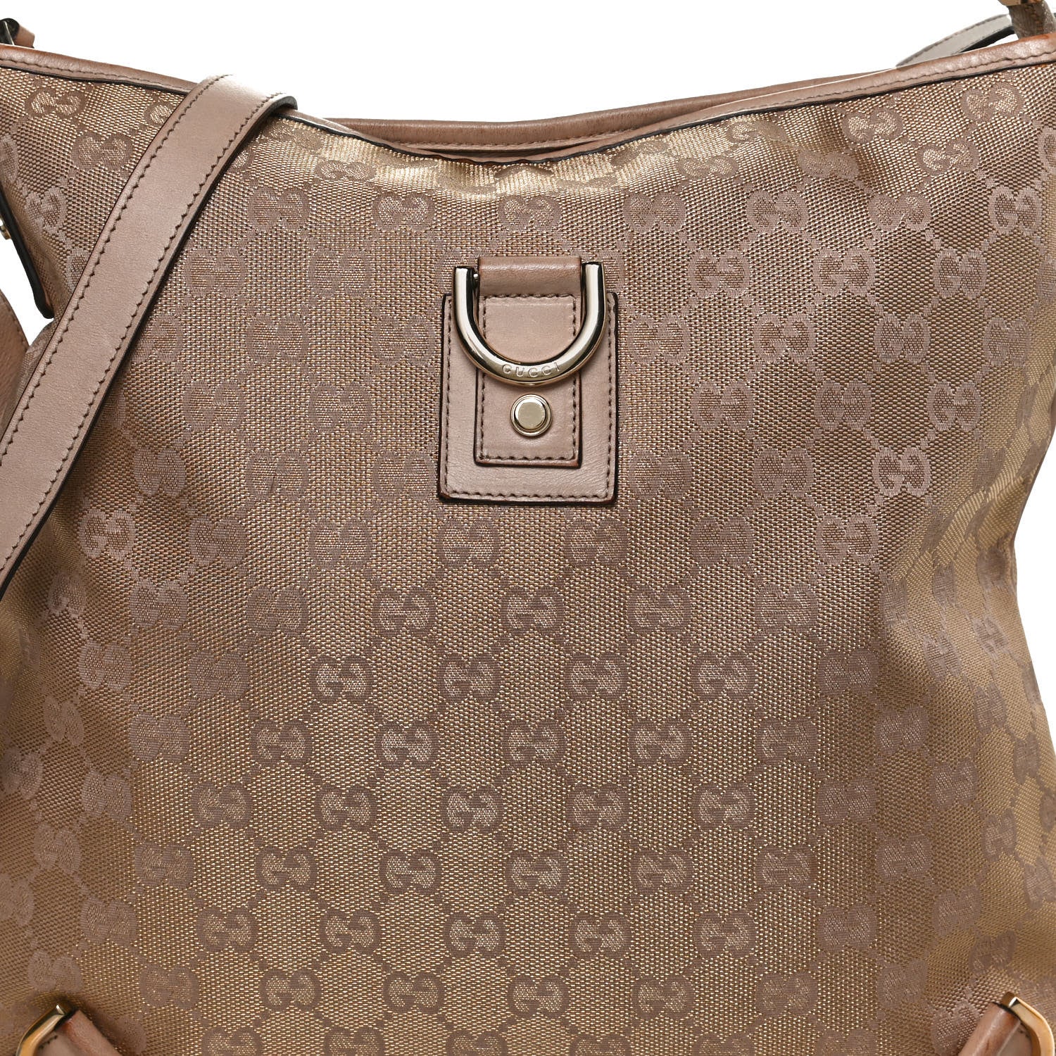 Gucci Metallic Canvas Monogram Abbey Messenger Bag 9 of 11