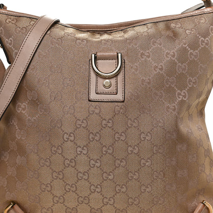 Gucci Metallic Canvas Monogram Abbey Messenger Bag 9 of 11