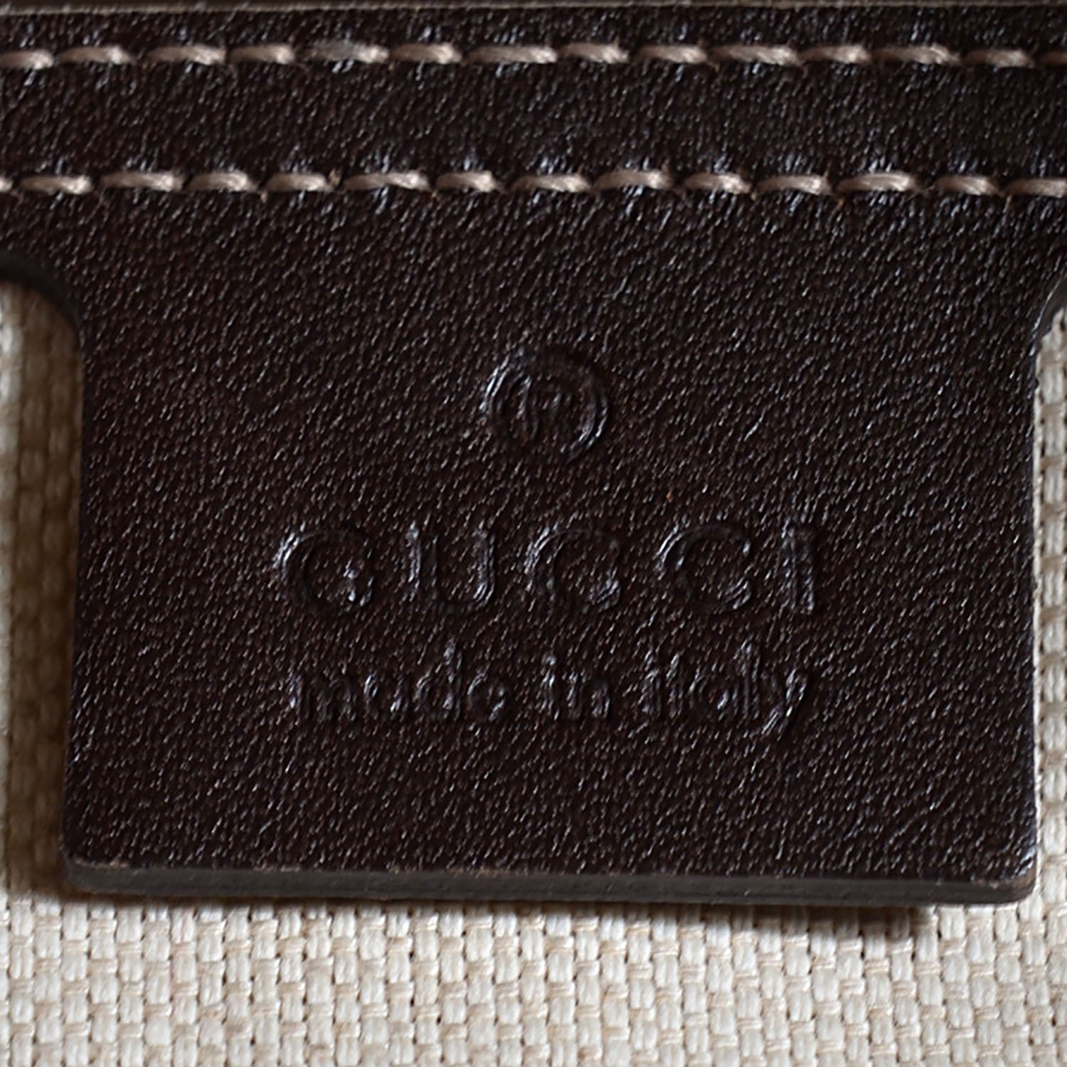 Gucci GG Supreme Monogram Medium Zippered Shopping Tote Dark Brown 6 of 7