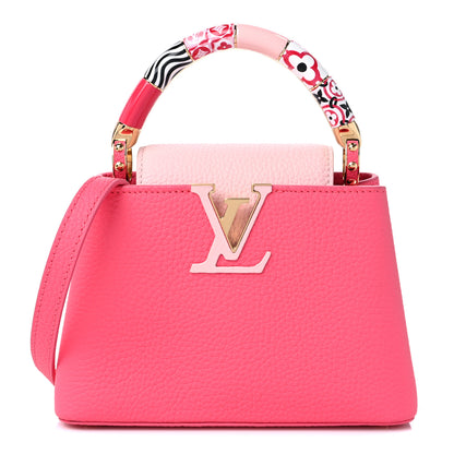 Louis Vuitton Taurillon Monogram Tile Capucines Mini Dragonfruit Ballet Pink 1 of 10