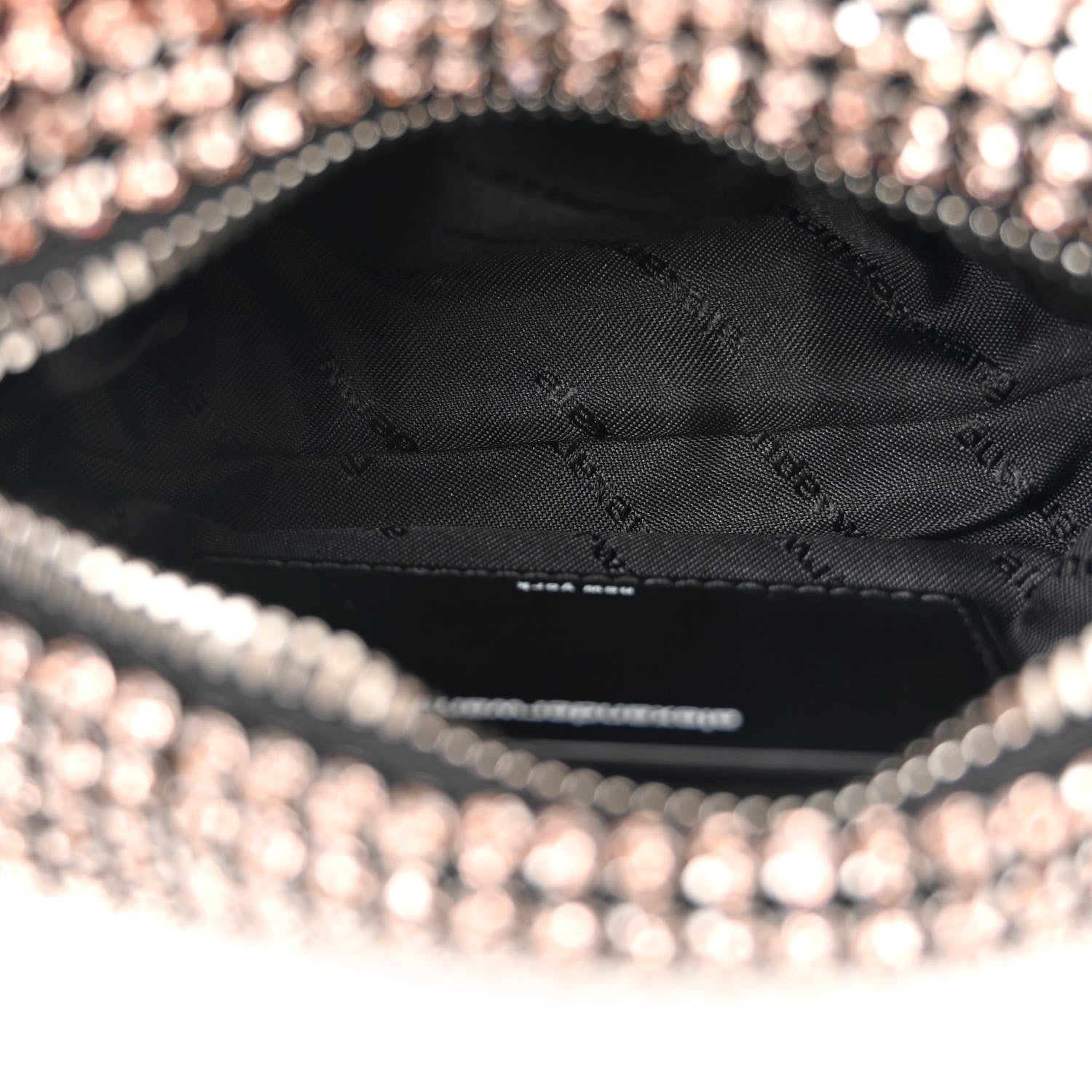 Alexander Wang Mesh Crystal Rhinestone Mini Heiress Pouch Sandstone 5 of 9