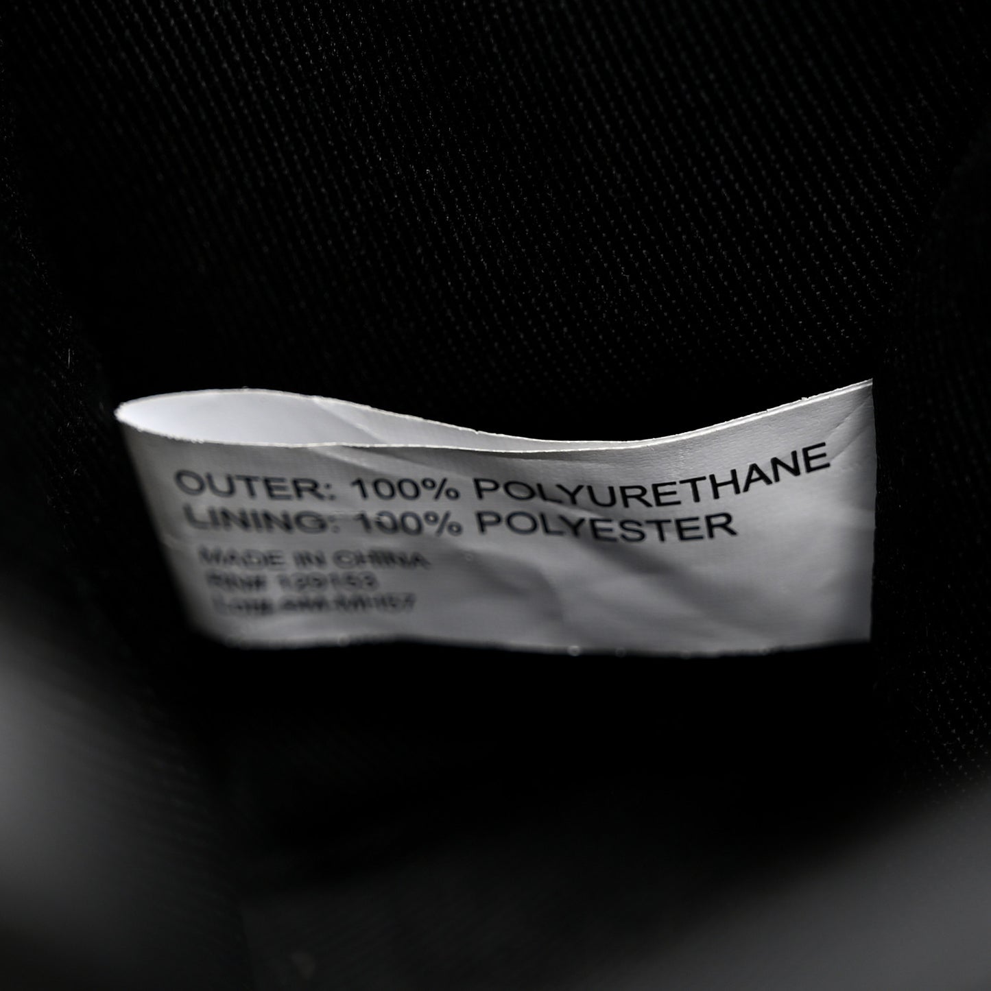 Vegan Leather Small Shopping Bag Black