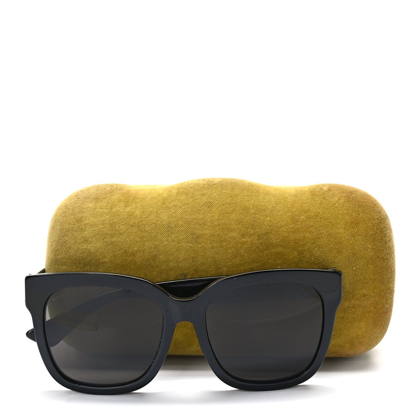 Acetate Square Frame Sunglasses GG0034SA Black
