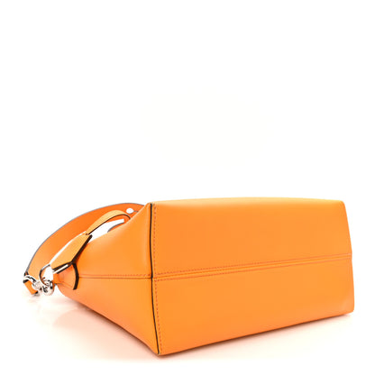 Fendi Vitello King Logo Embossed Medium By The Way Boston Bag Clementine 4 of 10