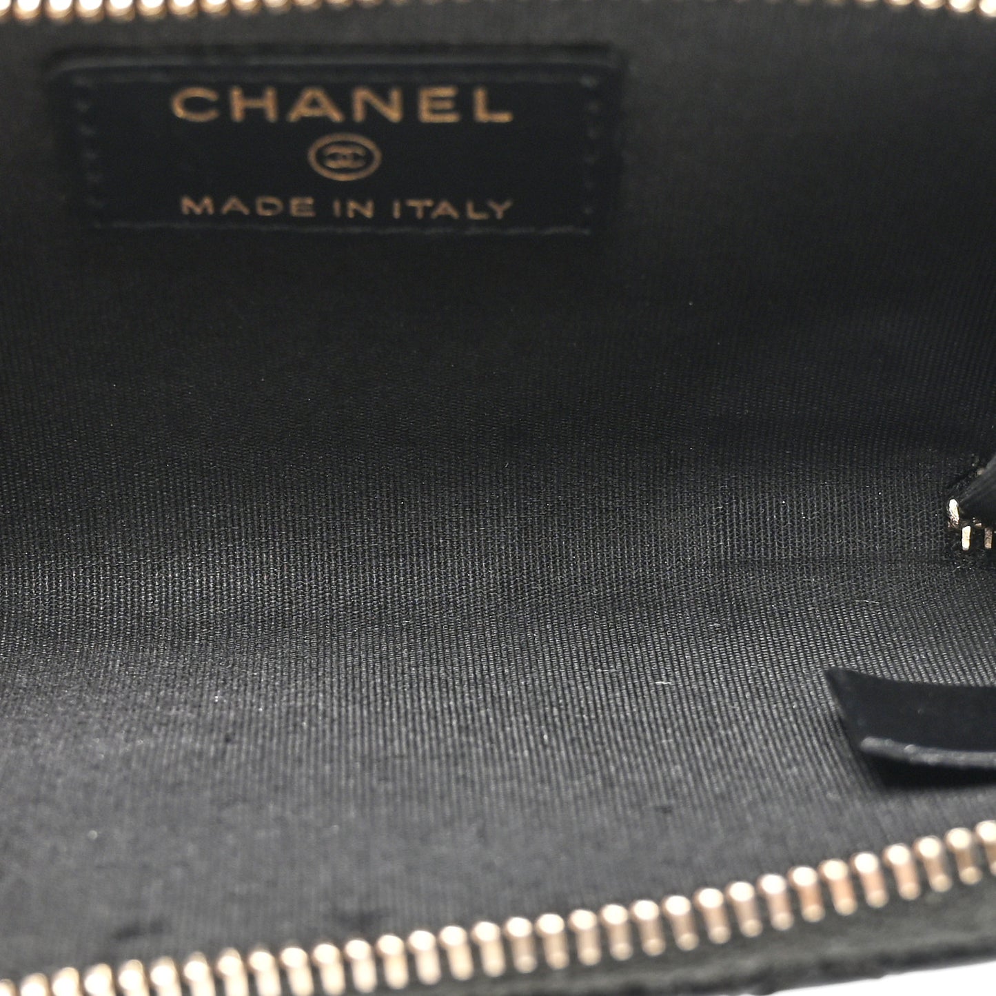 Lambskin Camellia Embossed Key Holder Case Black