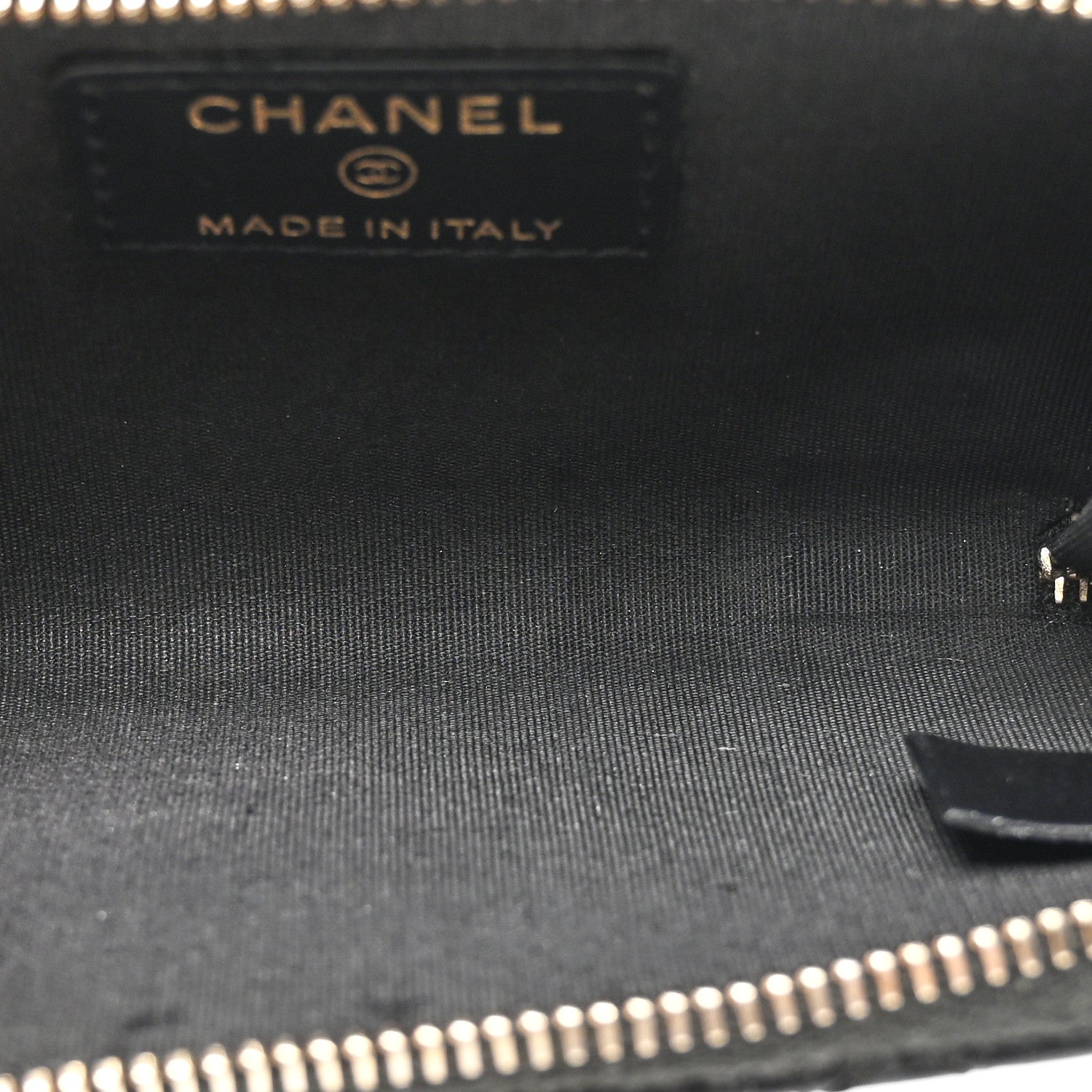 Chanel Lambskin Camellia Embossed Key Holder Case Black 5 of 8