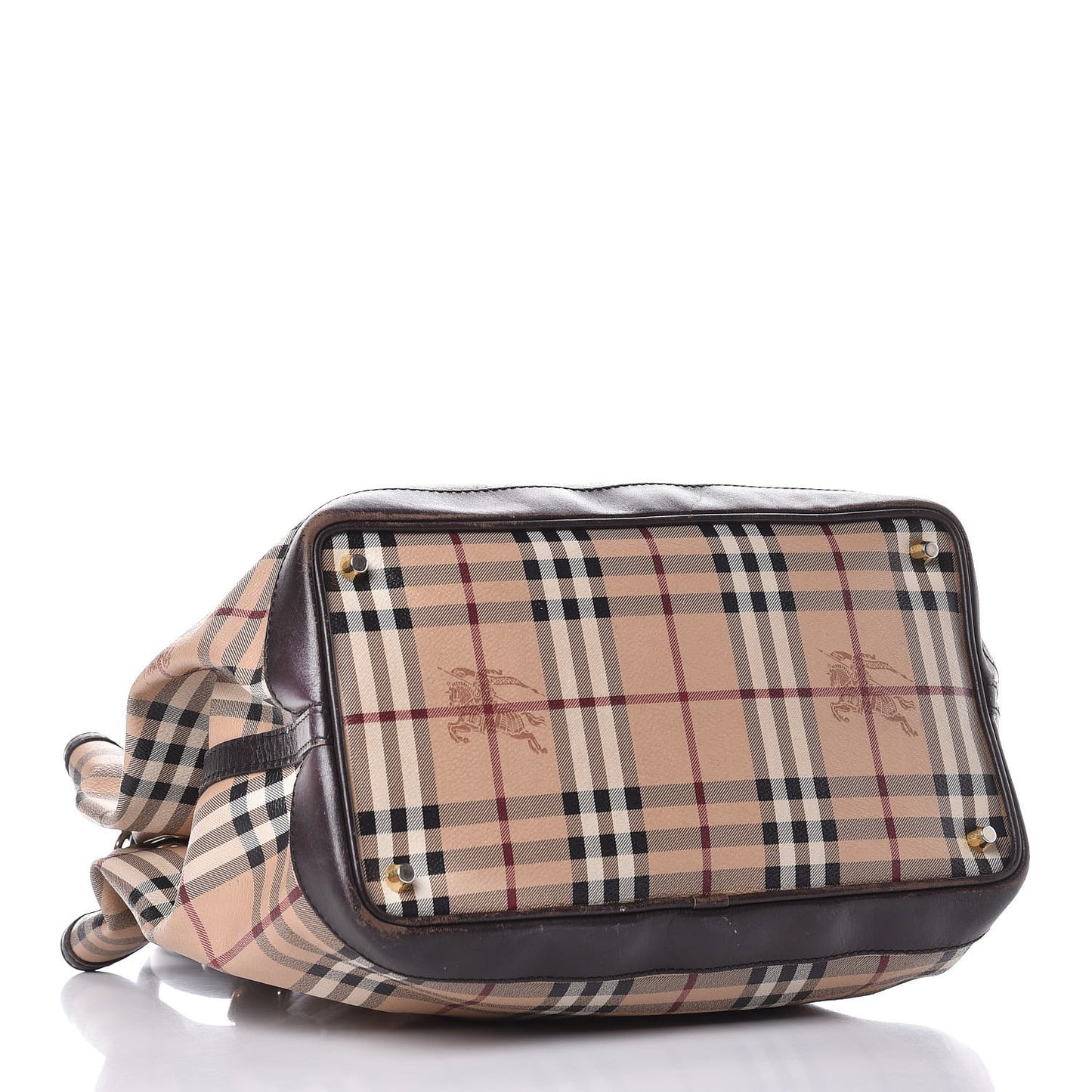 Haymarket Check Medium Golderton Tote Chocolate