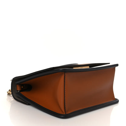 Fendi Vitello Century F is Fendi Bi-Color FF 1974 Embossed Small Kan I Shoulder Bag Camelia Saddler 4 of 10