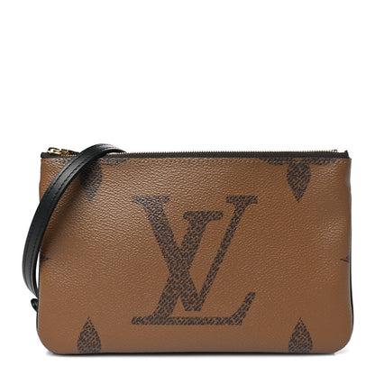 Louis Vuitton Reverse Monogram Giant Double Zip Pochette 1 of 11