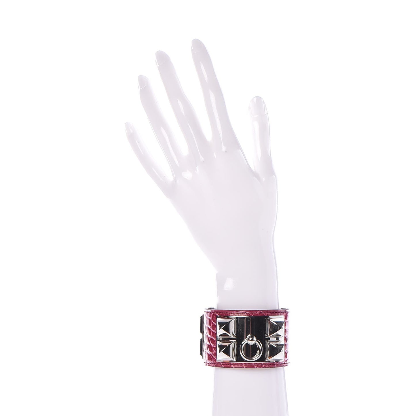 Shiny Alligator Collier De Chien CDC Bracelet S Fuchsia