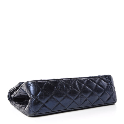 Chanel Metallic Aged Calfskin Quilted 2.55 Reissue 227 Flap Blue 4 of 13