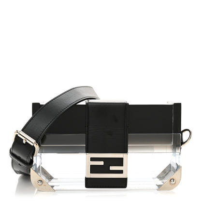 Fendi Plexiglass Vitello Mini Baguette Trunk Black Transparent 1 of 11
