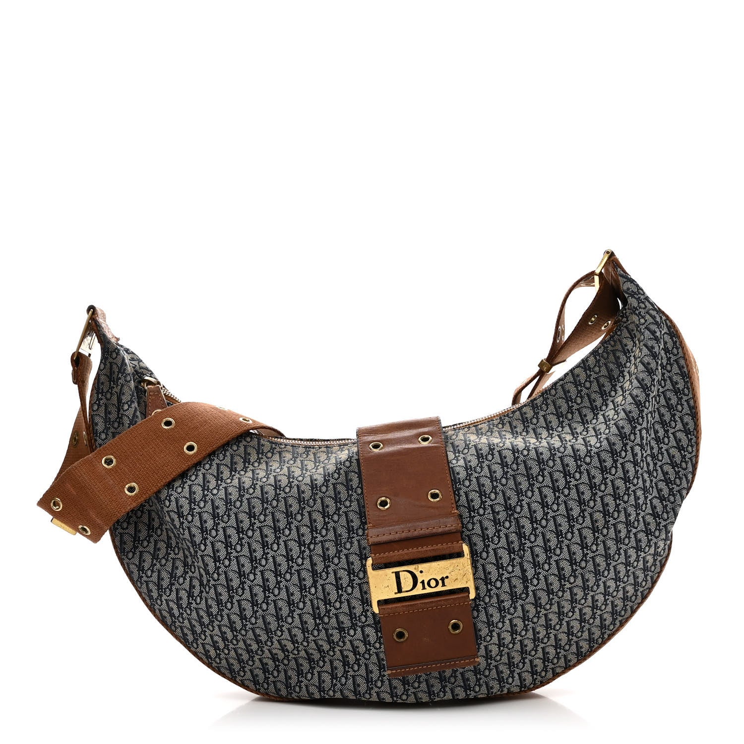 Christian Dior Monogram Street Chic Hobo Navy 1 of 18