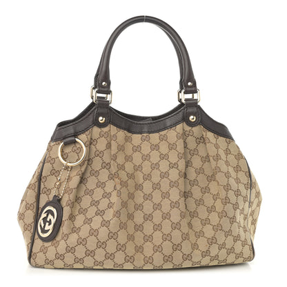 Gucci Monogram Medium Sukey Tote Dark Brown 1 of 11