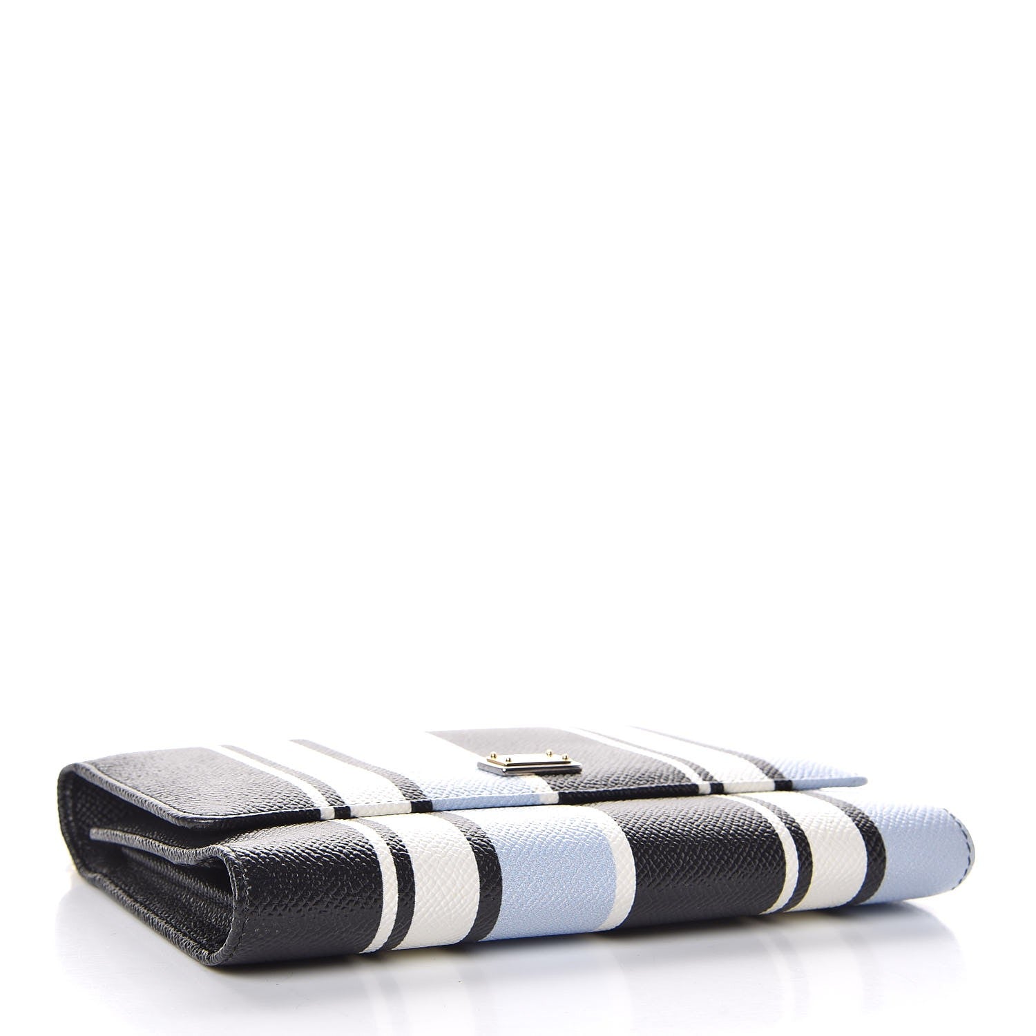 Dolce & Gabbana Dauphine Stripe Gloss Chain Strap Phone Bag Blue 4 of 9