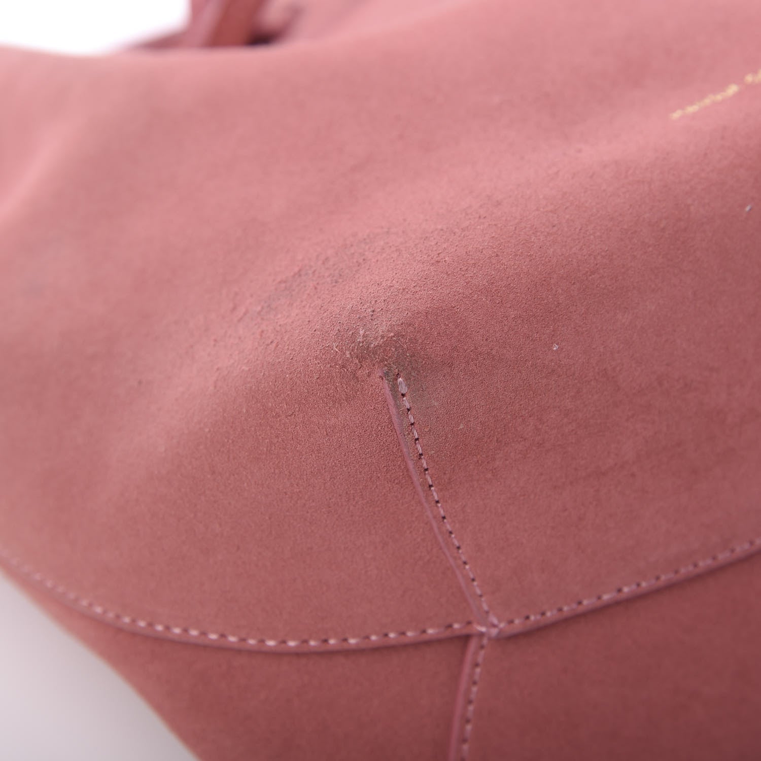 Mansur Gavriel Suede Mini Mini Bucket Bag Blush 7 of 15