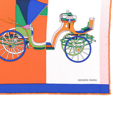 Hermes Silk Voitures Exquises Pocket Square 3 of 10