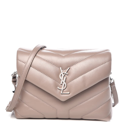 Saint Laurent Calfskin Y Quilted Monogram Toy Loulou Crossbody Bag Pink 1 of 10