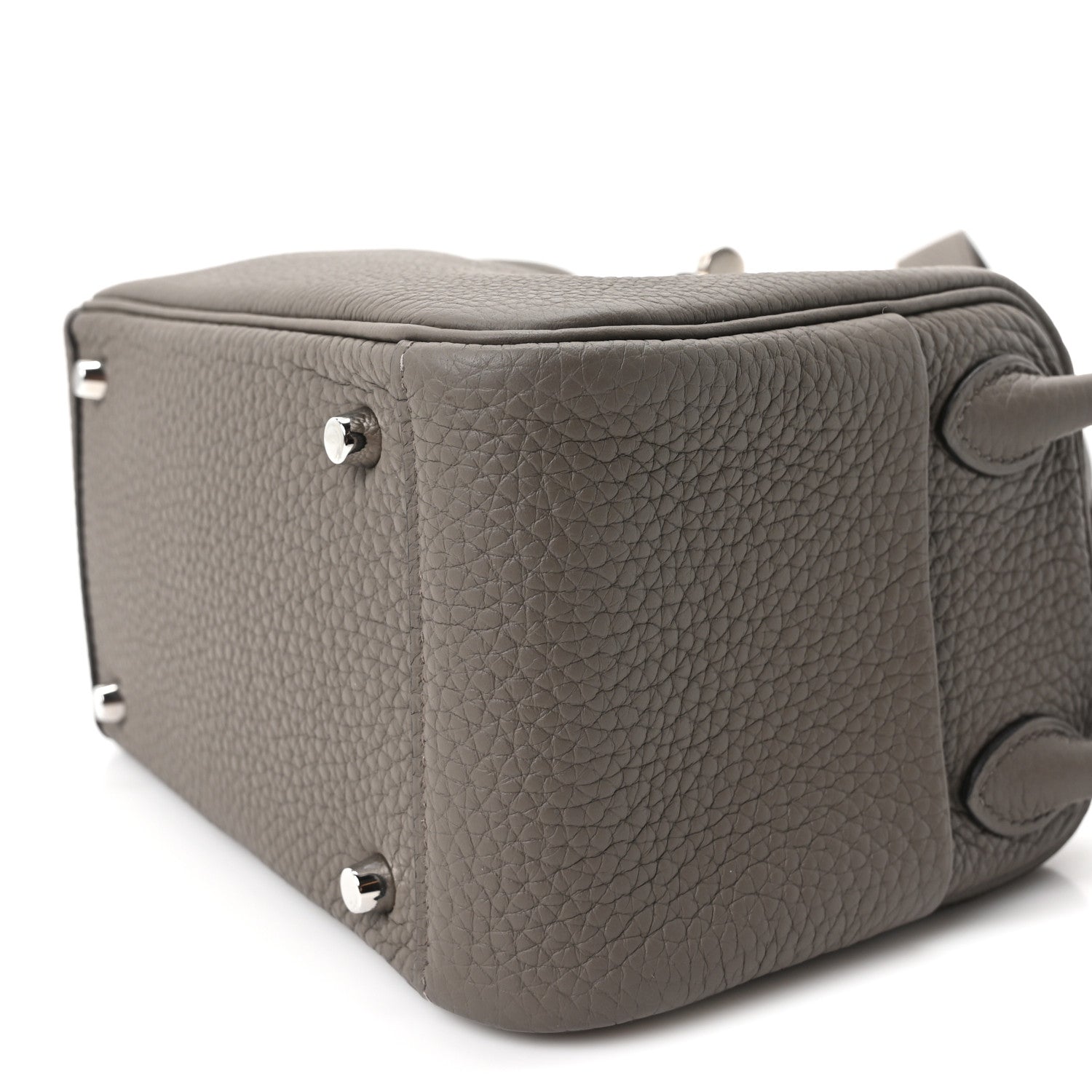 Hermes Taurillon Clemence Mini Lindy 20 Etain 8 of 9