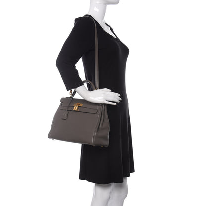 Hermes Togo Kelly Retourne 32 Etain 2 of 11