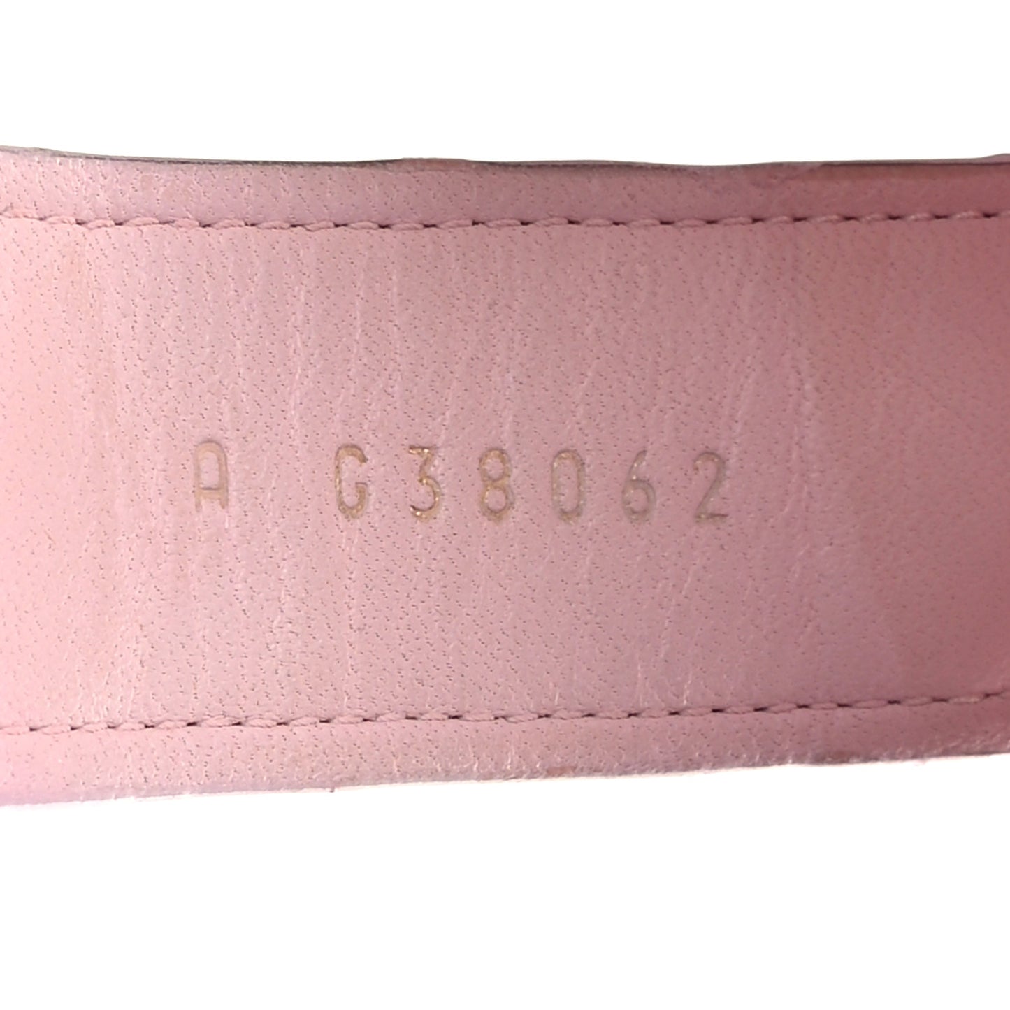 Suede Calfskin Velcro Flat Sandals 36 Light Pink