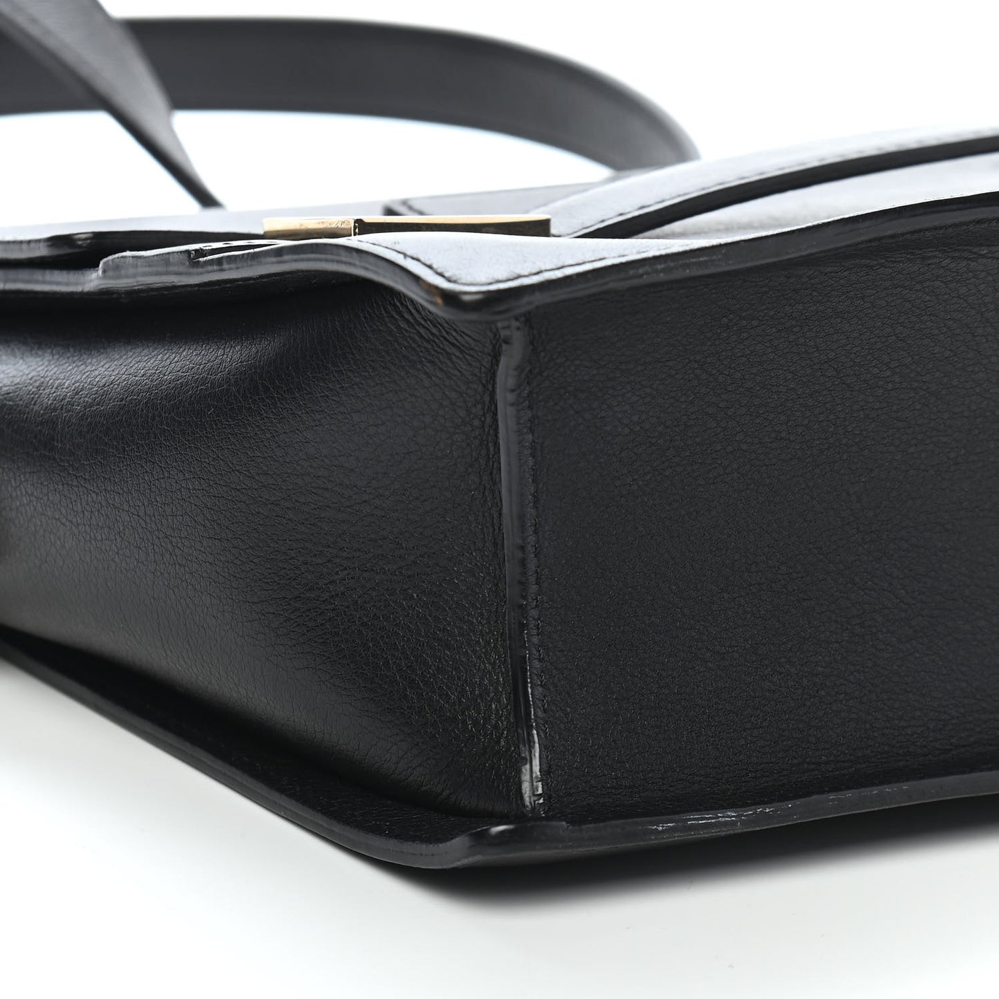 Supple Calfskin PM Madame Shoulder Bag Black