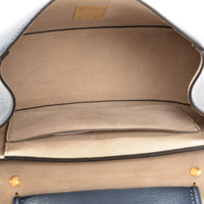 Chloe Grained Lambskin Drew Shoulder Bag Denim Blue 5 of 6