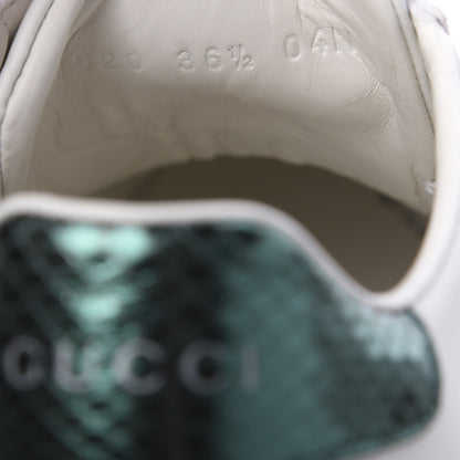 Gucci Calfskin Ayers Web Pineapple Ladybug Embroidered Womens Ace Sneakers 36.5 White 12 of 13