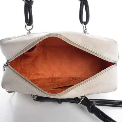 Chanel Calfskin Python Quilted Large Cambon Bowler White 5 of 26