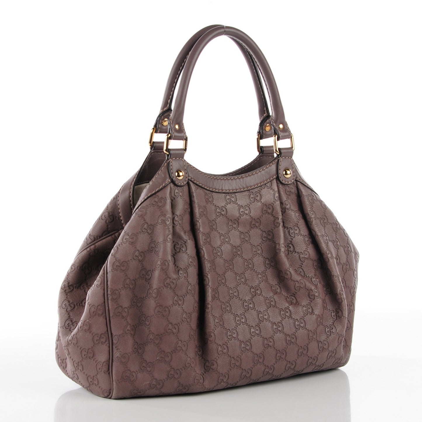 Guccissima Signature Medium Sukey Tote New Mauve