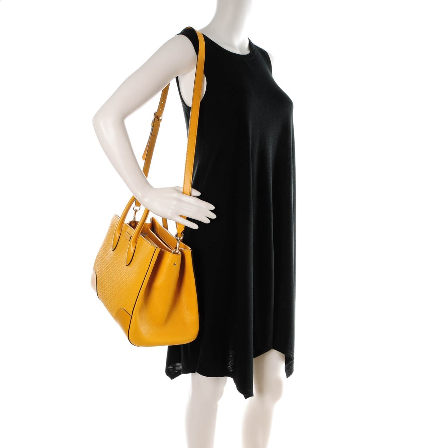 Hilary Lux Bright Diamante Medium Top Handle Bag Bumblebee